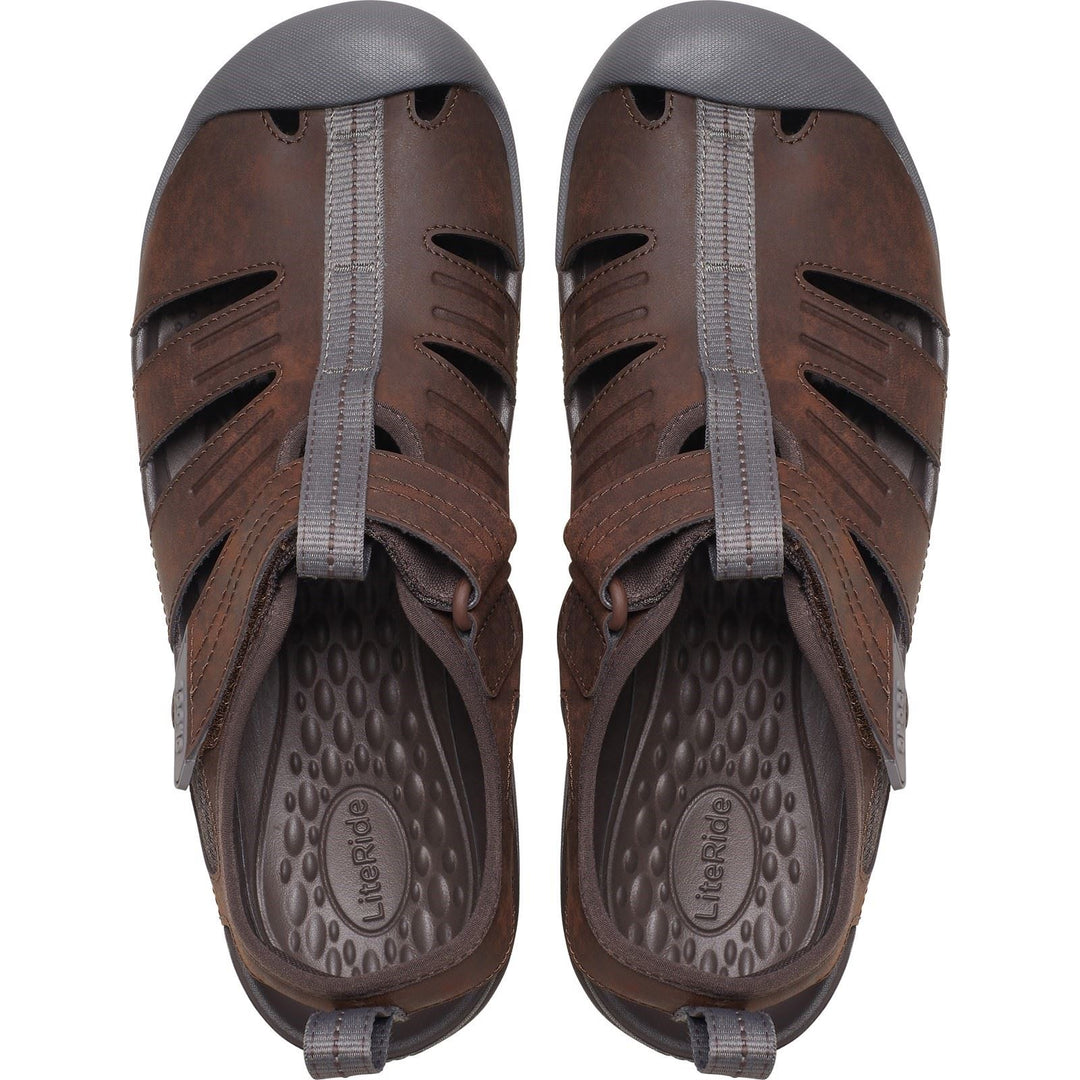 Women's Crocs 209857 Yukon Fisherman Sandals in Espresso - Image 4