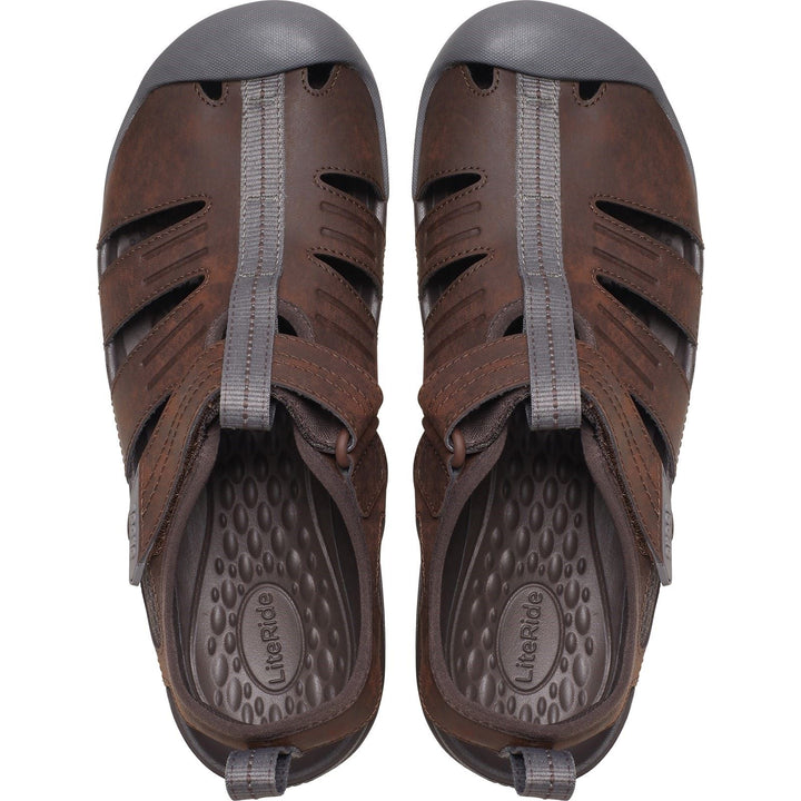 Women's Crocs 209857 Yukon Fisherman Sandals in Espresso - Image 1