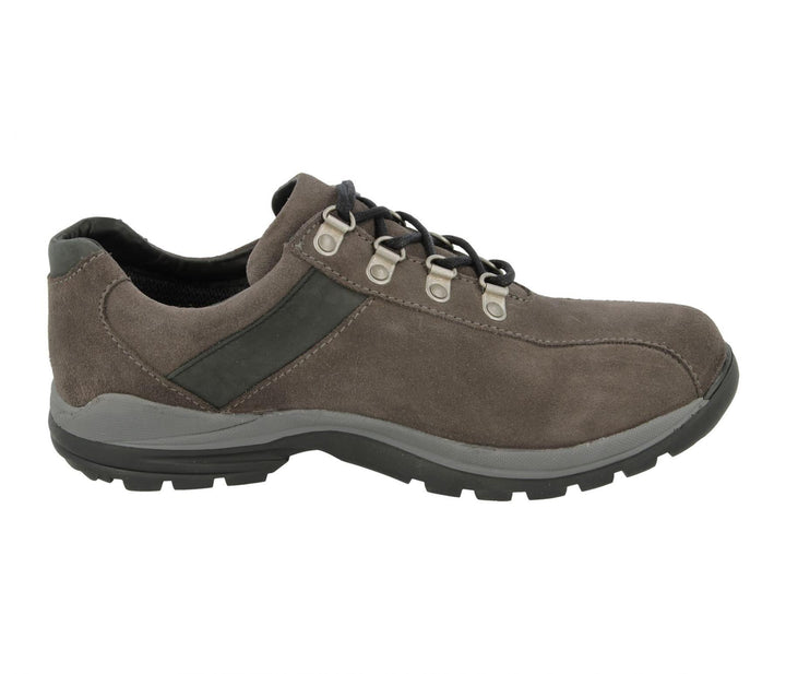 Mens Wide Fit DB Utah Waterproof Hiking Shoes in Brown suede - Image 1