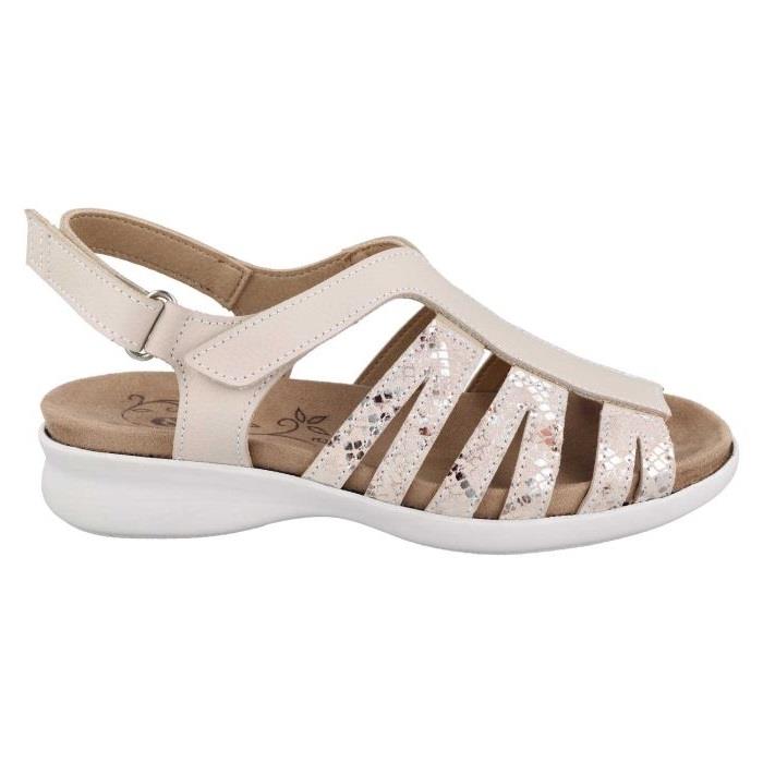 Women's Wide Fit DB Treasure Sandals in Sky Blue Leather - Image 10