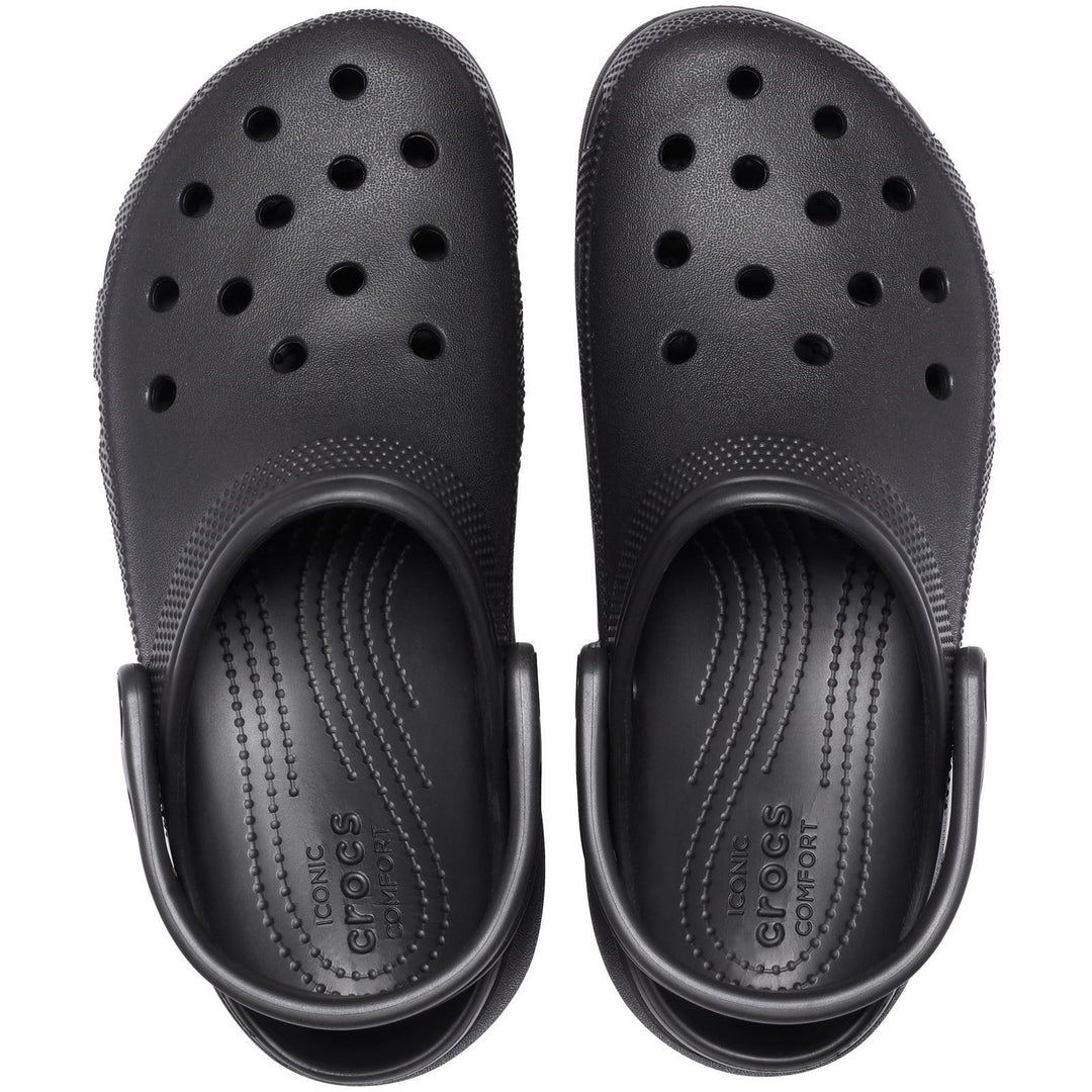 Women's Crocs 206750 Classic Platform Clog Sandals in Black - Image 4