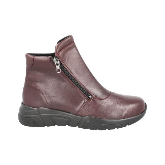 Women's Wide Fit DB Farnham Boots in Black lea / stretch pu - Image 1
