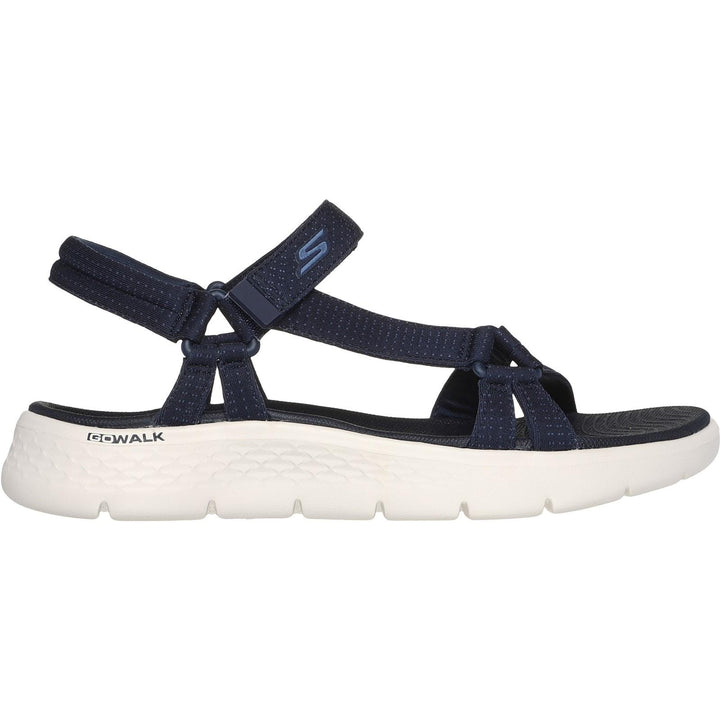 Women's Wide Fit Skechers 141451 Go Walk Flex Sublime Sandals in Navy - Image 1