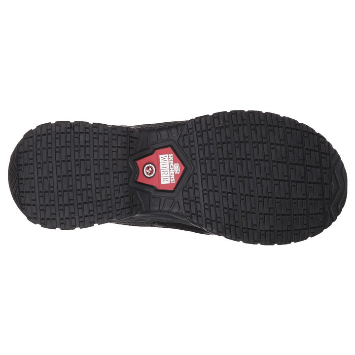 Men's Wide Fit Skechers 77013EC Soft Stride Grinnell Safety Trainers in Black - Image 1