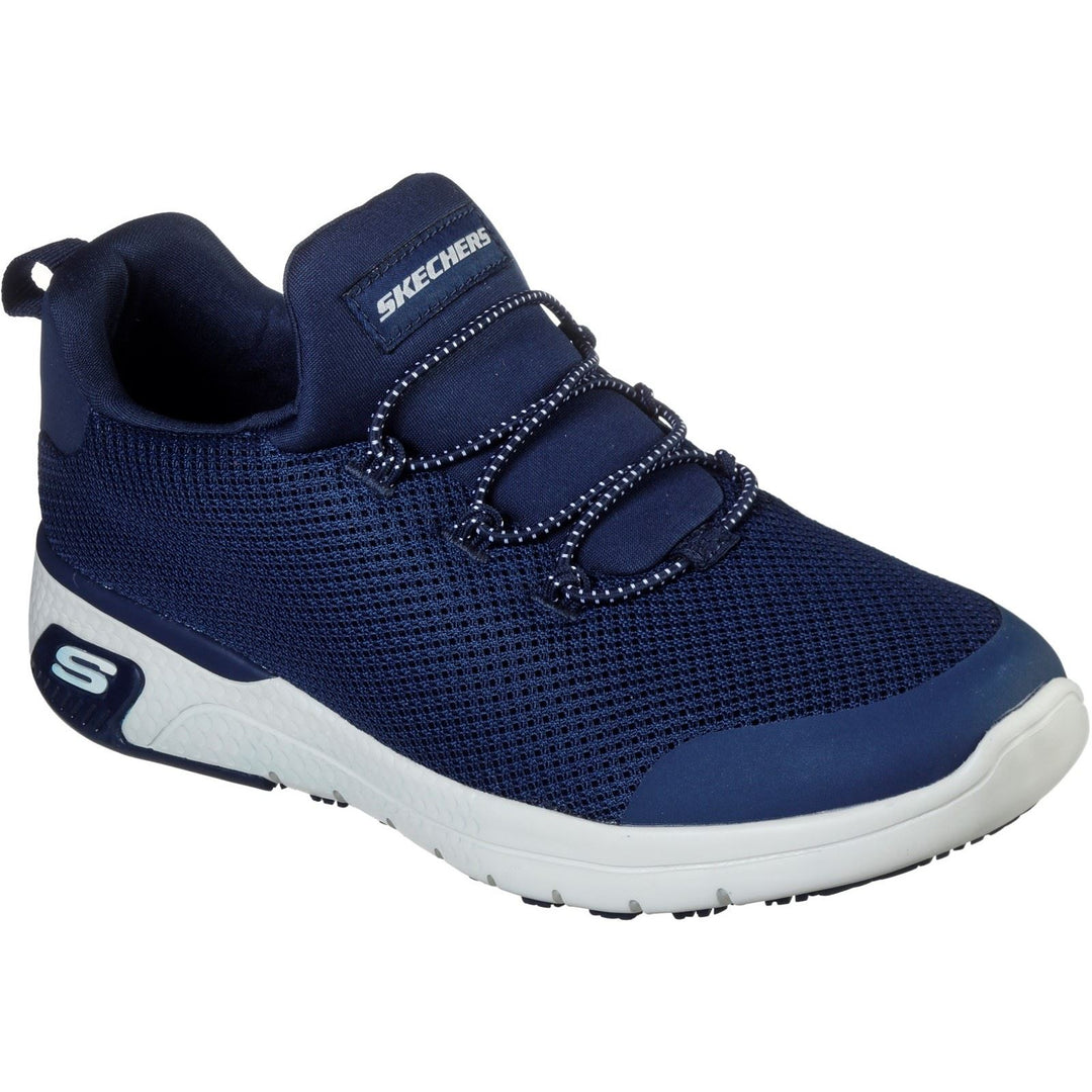 Women's Wide Fit Skechers 77281EC Marsing Waiola SR Safety Trainers in Navy - Image 3