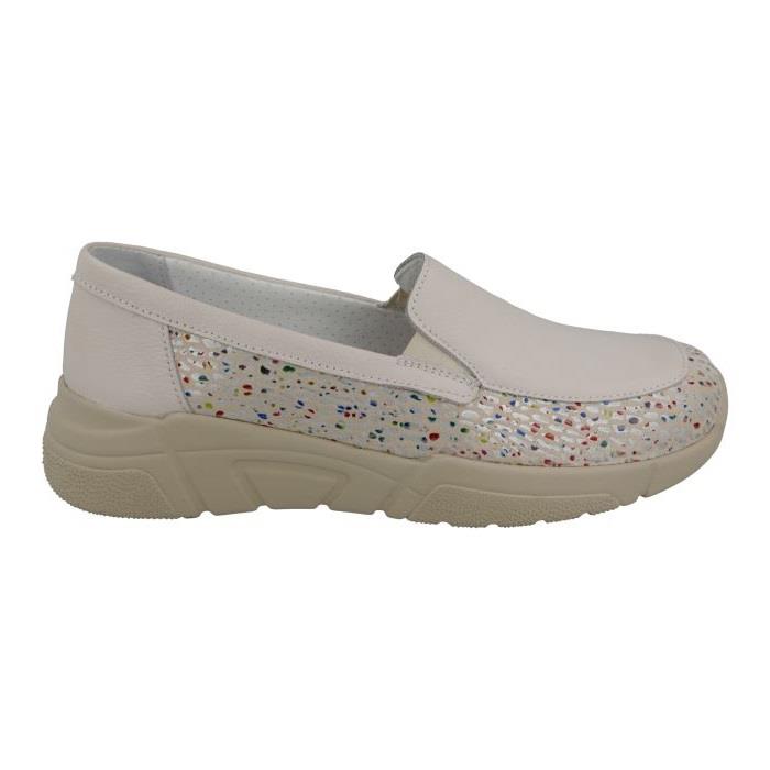 Women's Wide Fit DB Beetle Loafer Shoes in Sky Blue - Image 7