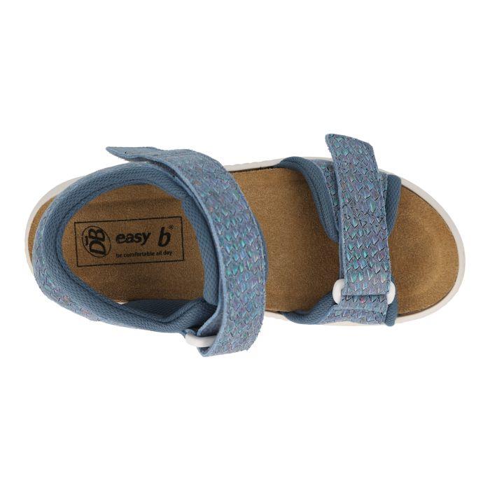 Women's Wide Fit DB Teal Sandals in Blue - Image 1