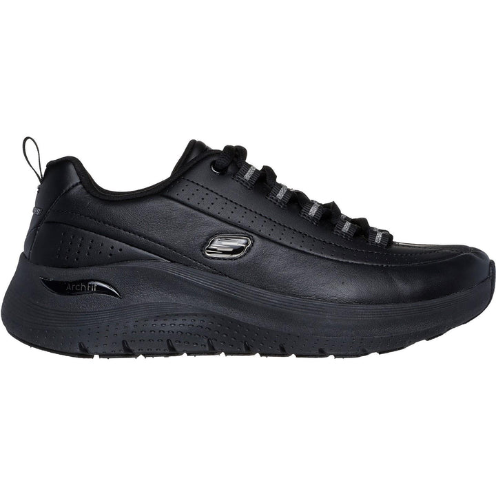 Women's Wide Fit Skechers 150061 Arch Fit 2.0 Star Bound Trainers in Black - Image 1