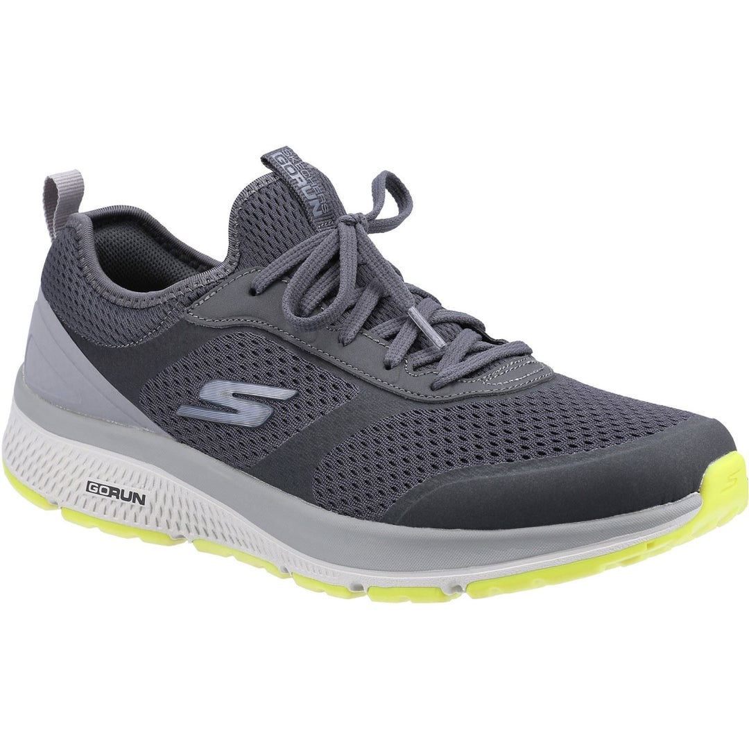 Men's Wide Fit Skechers 220102 GOrun Consistent Trainers - Charcoal/Lime in Charcoal/Lime - Image 3
