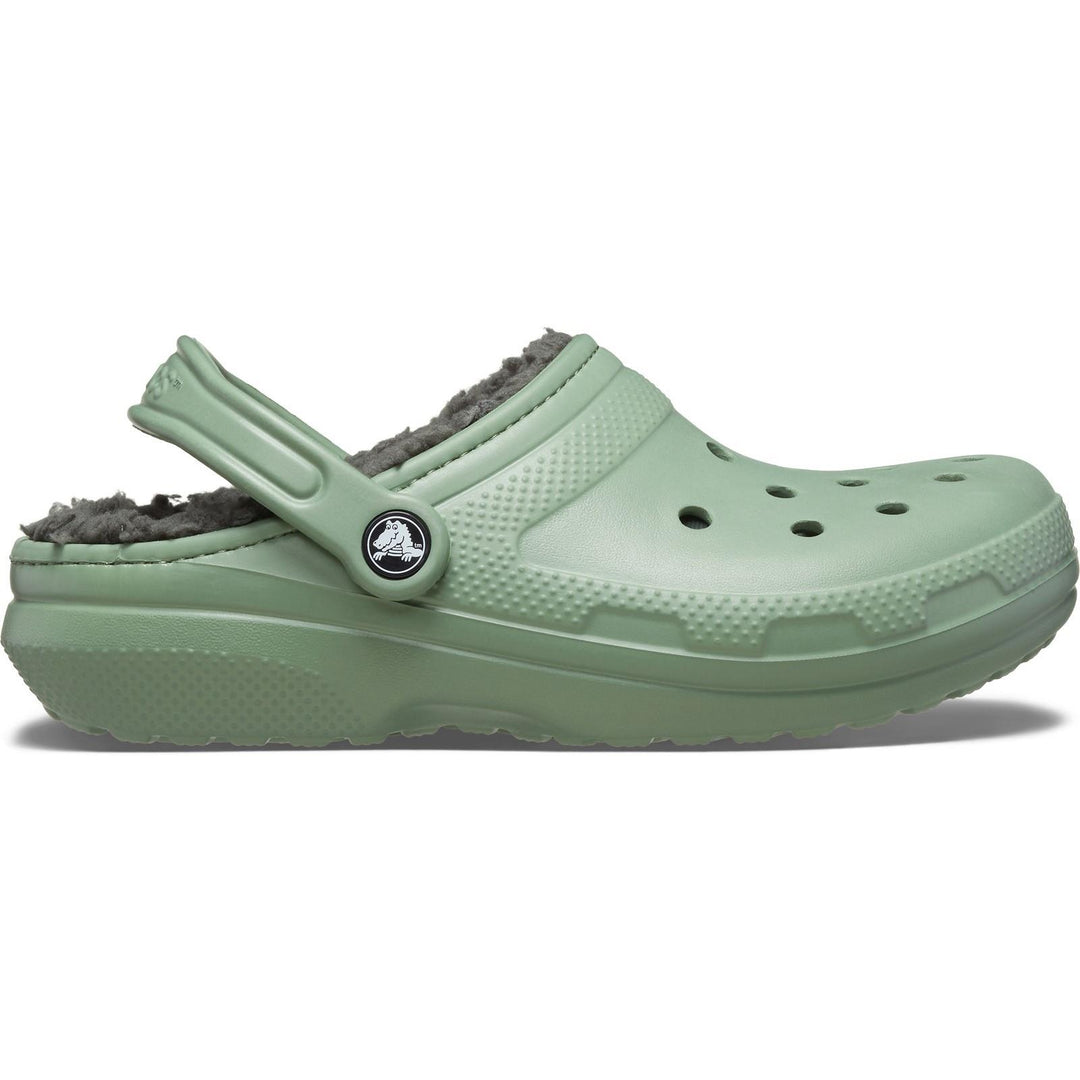 Men's Crocs 203591 Classic Lined Clog Sandals in Moss/Multi - Image 2