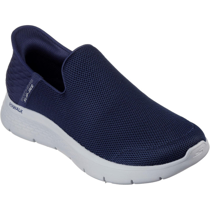 Men's Wide Fit Skechers 216491 Slip-ins Go Walk Flex Trainers in Black - Image 1