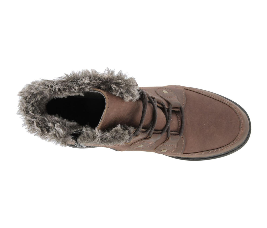Womens Wide Fit DB Crawley Boots in Red - Image 8