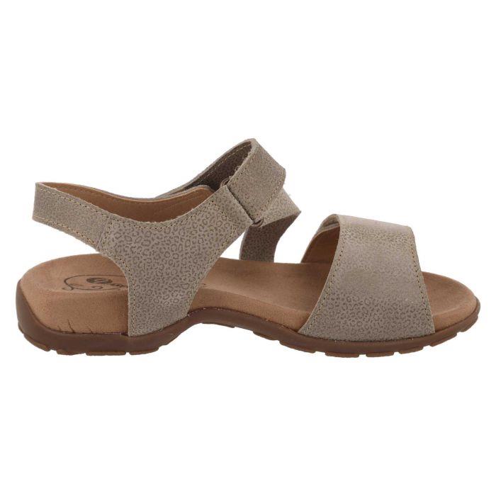 Women's Wide Fit DB Kalista Sandals in Blue Print Leather - Image 1