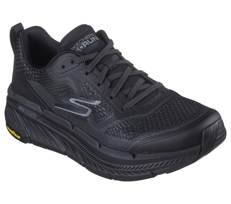 Men's Wide Fit Skechers 220840WW Max Cushioning Premier 2.0 Vantage Trainers in Black / Charcoal - Image 3