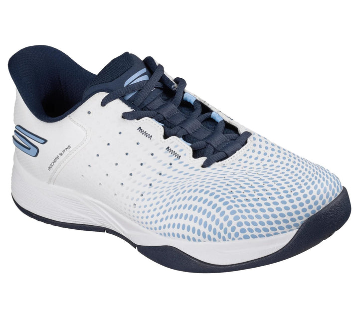 Men's Relaxed Fit Skechers 246101C Slip-ins Viper Court Vegan Reload Trainers in Grey/Charcoal - Image 1
