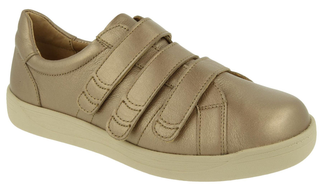 Womens Wide Fit DB Rosalind Shoes in Black Leather - Image 9