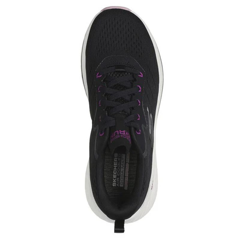 Women's Wide Fit Skechers 129601W Max Cushioning Elite 2.0 Levitate Trainers in Black/Purple - Image 5