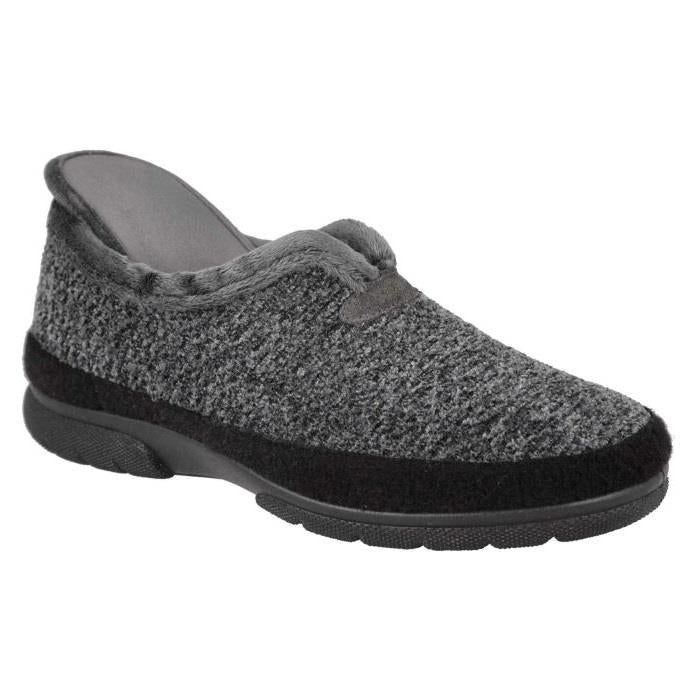 Men's Wide Fit DB Graham Shoes in Navy / Black Textile - Image 6