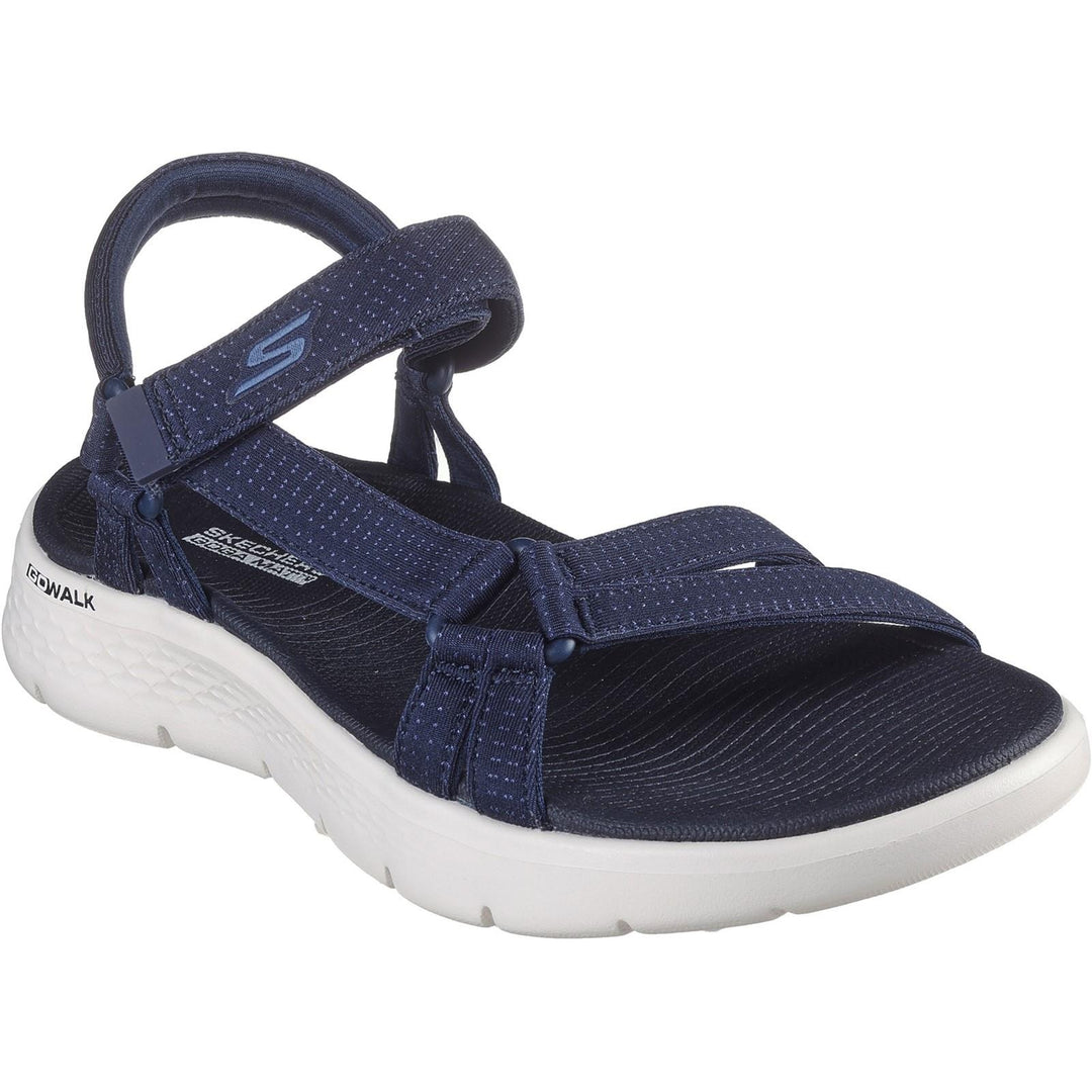 Women's Wide Fit Skechers 141451 Go Walk Flex Sublime Sandals in Navy - Image 3