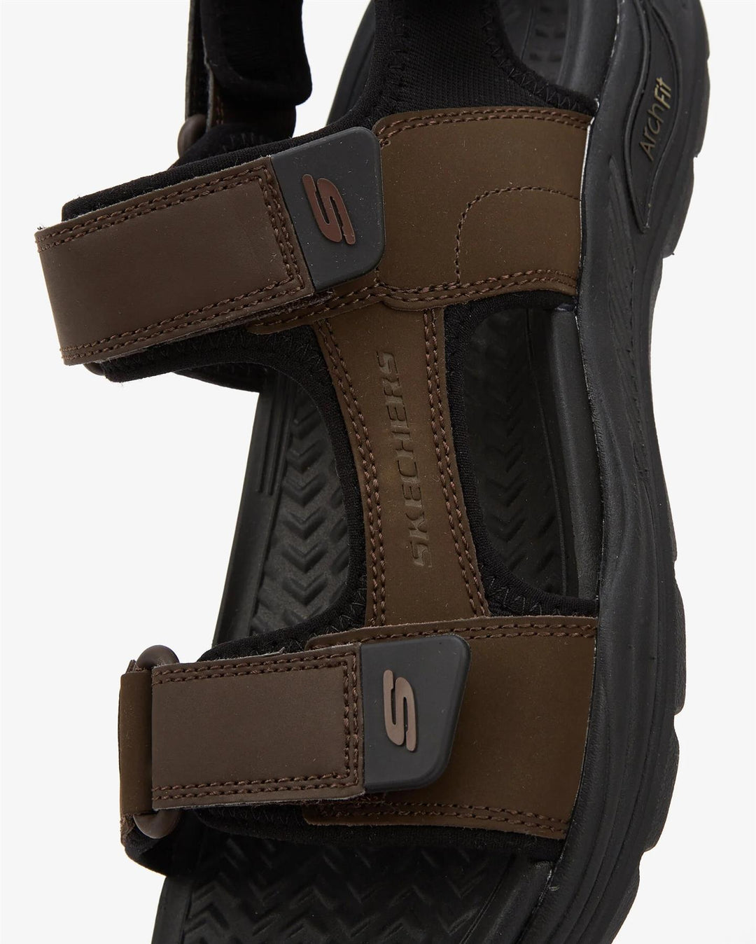 Men's Wide Fit Skechers 204349  Motley SD Kontra Sandals in Brown - Image 7