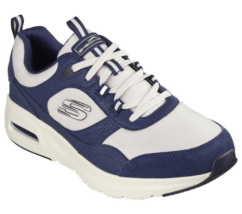 Men's Wide Fit Skechers 232648 Skech-Air Court Trainers in Navy/Natural - Image 3