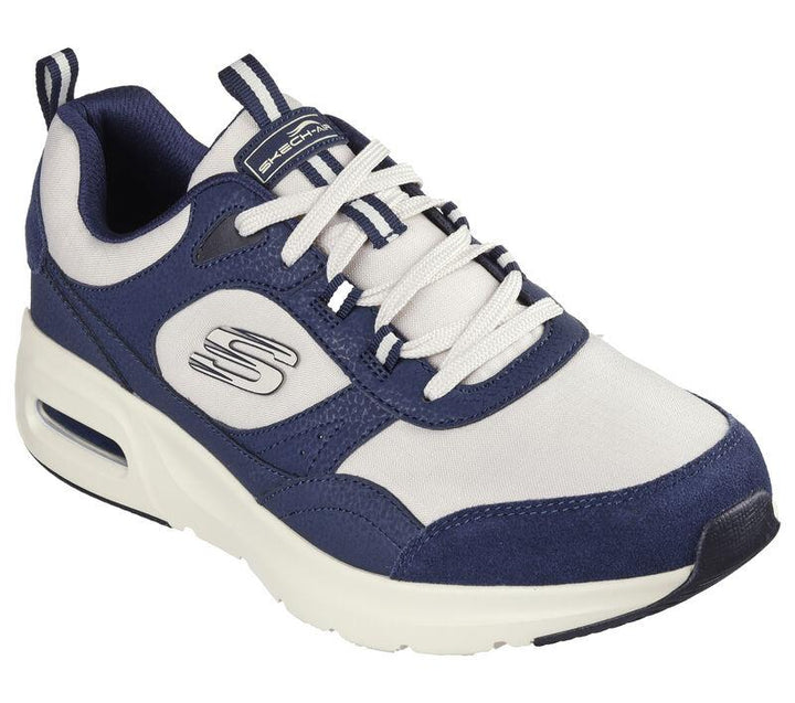 Men's Wide Fit Skechers 232648 Skech-Air Court Trainers in Navy/Natural - Image 1