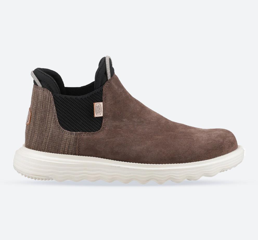 Women's Heydude 40389 Branson Ankle Boots in Coffee - Image 1