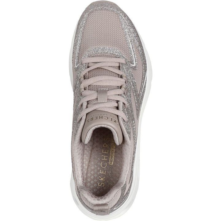 Women's Wide Fit Skechers 177411 Tres-Air Uno Glit Airy Trainers in Black - Image 1