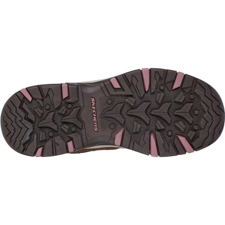 Women's Relaxed Fit Skechers 180005 Waterproof Trego Trail Destination Boots in Black/Charcoal - Image 1