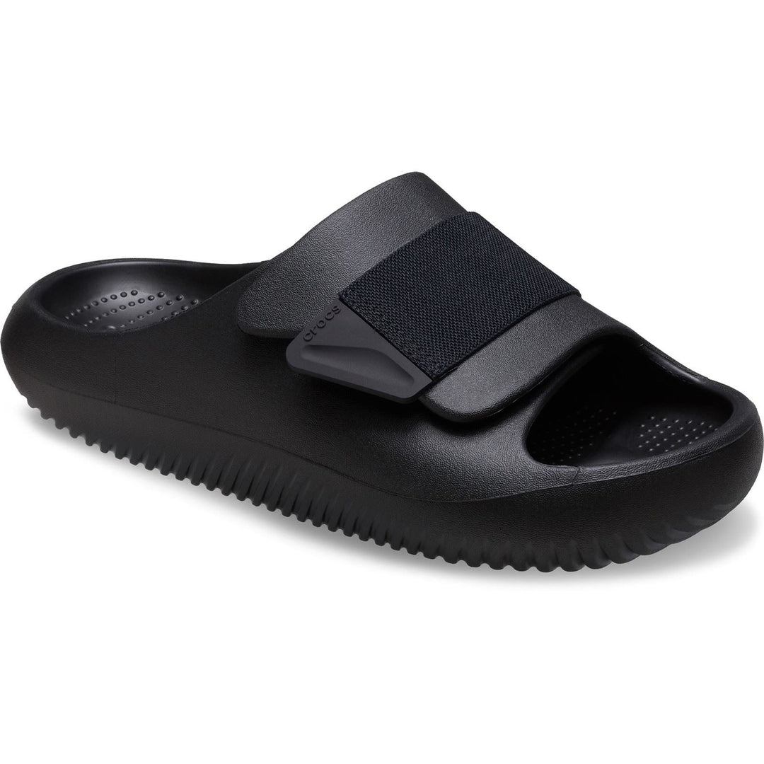 Women's Crocs 209413 Mellow Luxe Slippers in Black - Image 3