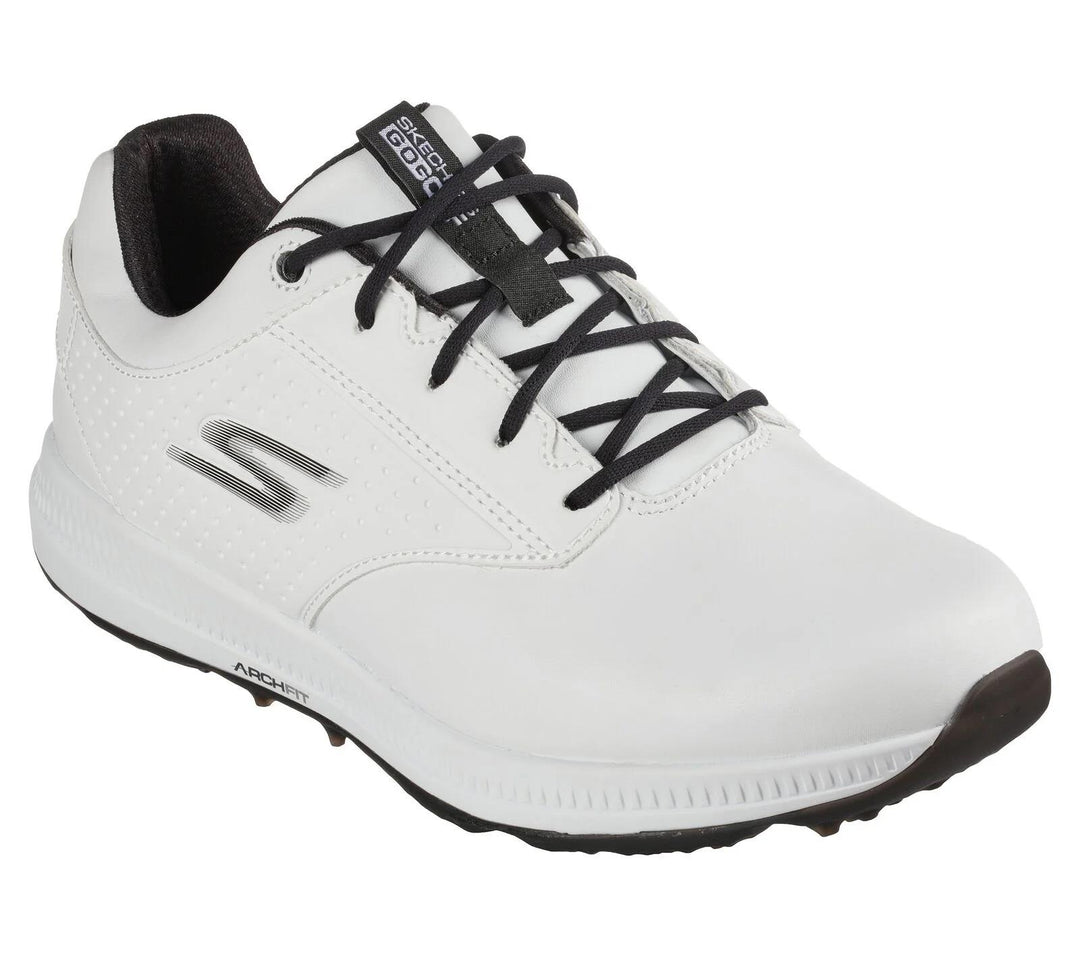 Men's Wide Fit Skechers 214043 Go Golf Elite 5 Legend Golf Waterproof Trainers in Black/White - Image 10