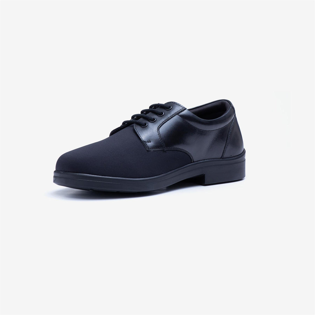 Mens Wide Fit Tredd Well Ryan Lace Up Shoes - Black in Black - Image 6