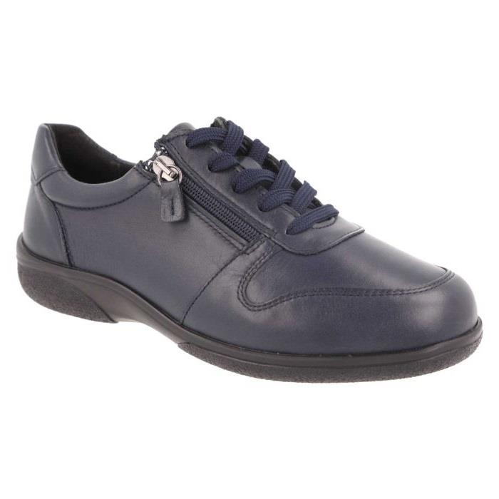 Women's Wide Fit DB Mollie Shoes in Black Leather - Image 1