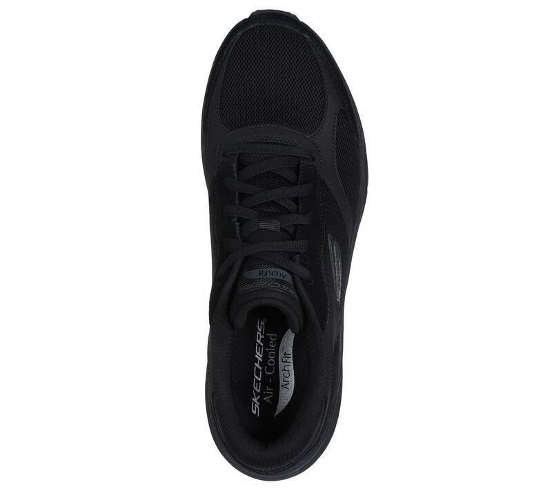 Men's Wide Fit Skechers 232702 Arch Fit 2.0 The Keep Walking Trainers in Black - Image 5