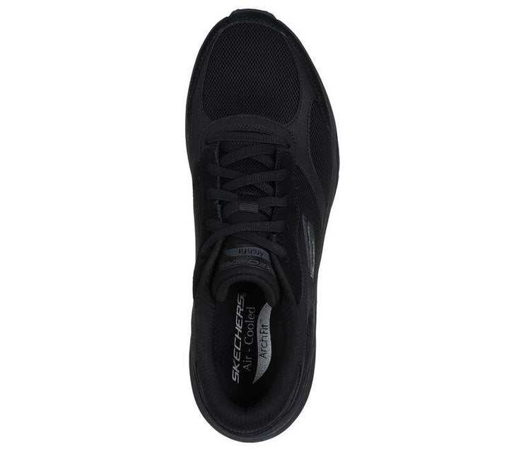 Men's Wide Fit Skechers 232702 Arch Fit 2.0 The Keep Walking Trainers in Black - Image 1