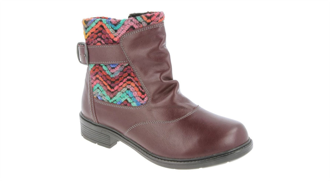 Womens Wide Fit DB Rainbow Boots in Black / Pattern - Image 8