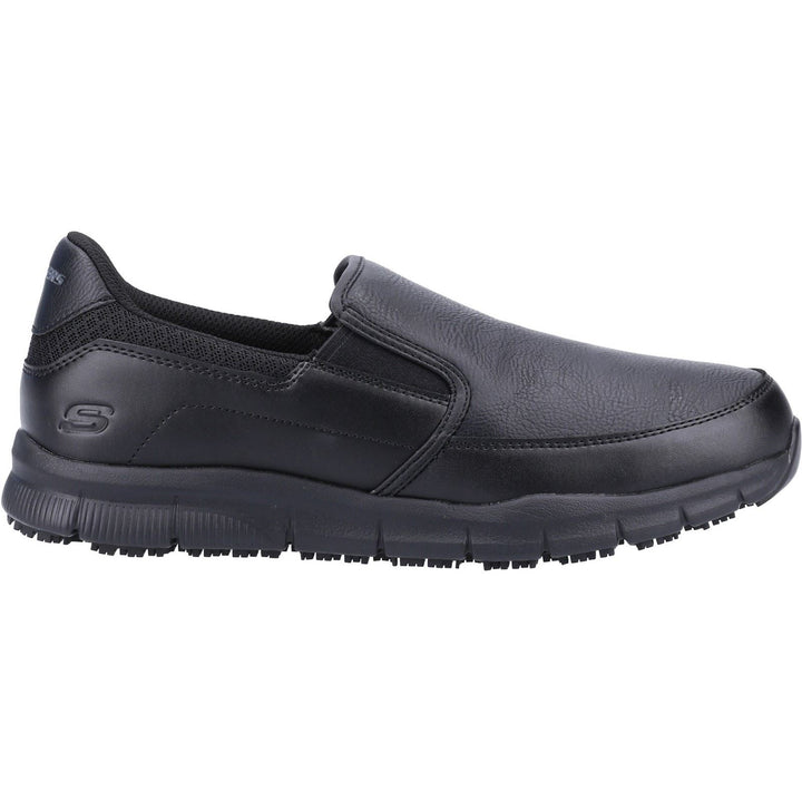Men's Wide Fit Skechers Sk77236EC Nampa Annod Occupational Trainers in Black - Image 1