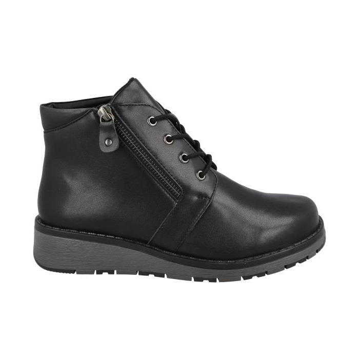 Women's Wide Fit DB Selby Boots in Black Synthetic - Image 1