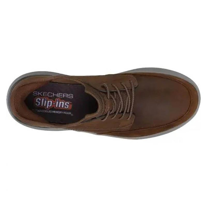 Men's Relaxed Fit Skechers 205211 Hasting Rory Trainers in Dark Brown - Image 1