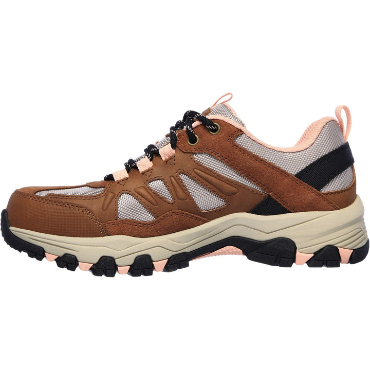 Women's Wide Fit Skechers SK167003 Selmen West Highland Hiking Trainers - Brown/Tan in Brown/Tan - Image 1