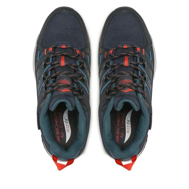 Men's Wide Fit Skechers Relaxed Fit 204630 Arch Fit Dawson Argosa Good Year Walking Trainers in Dark/Navy - Image 1