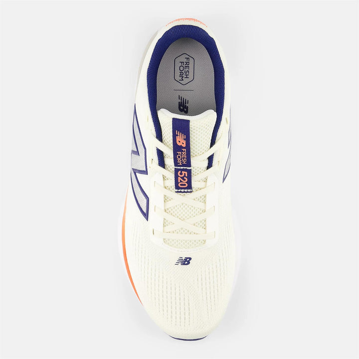 Men's Wide Fit New Balance M5204O9 Walking/Running Trainers - Fresh Foam in Cream/Orange - Image 1