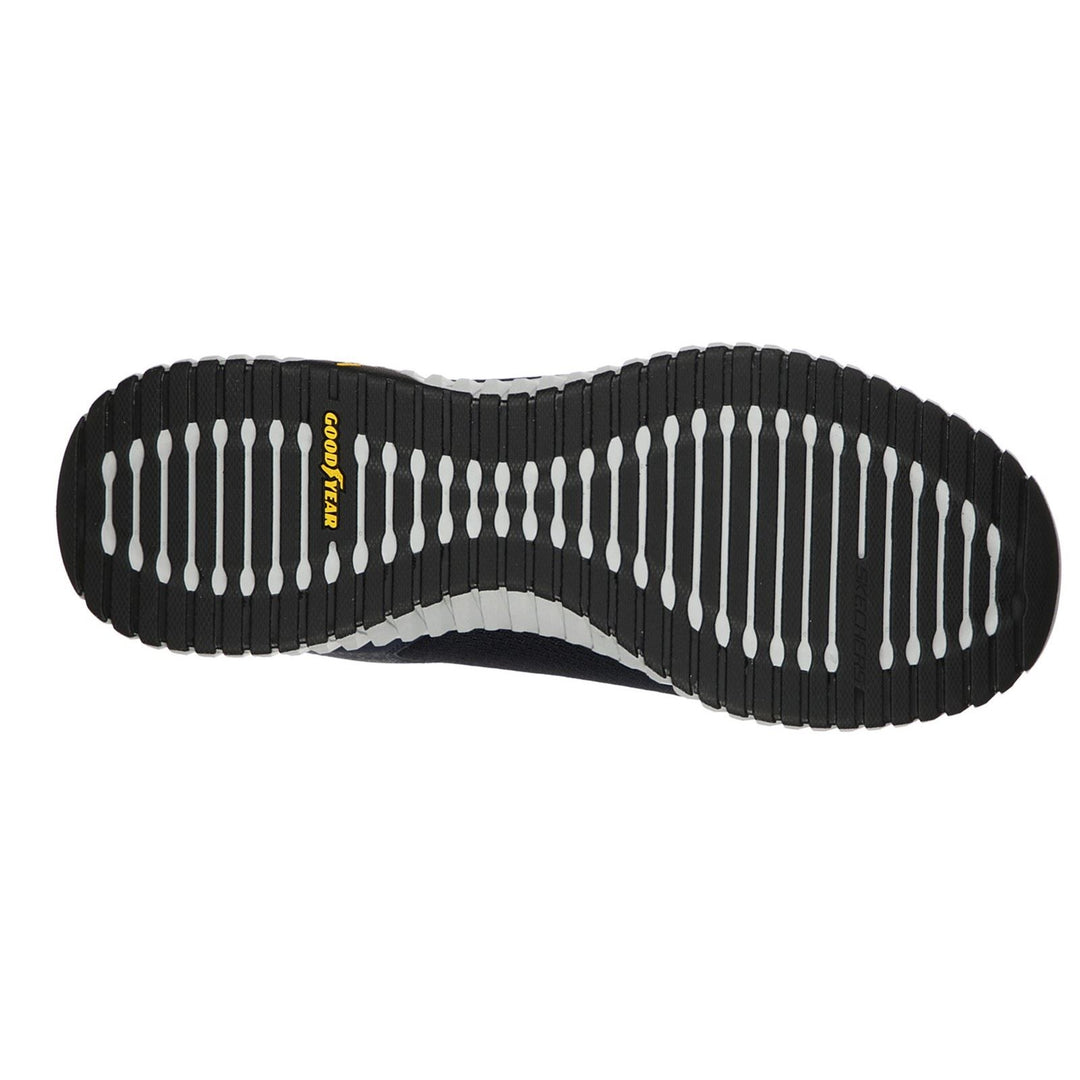 Men's Wide Fit Skechers 232212 Elite Flex Prime Take Over Sports Trainers - Navy/Yellow in Navy/Yellow - Image 6