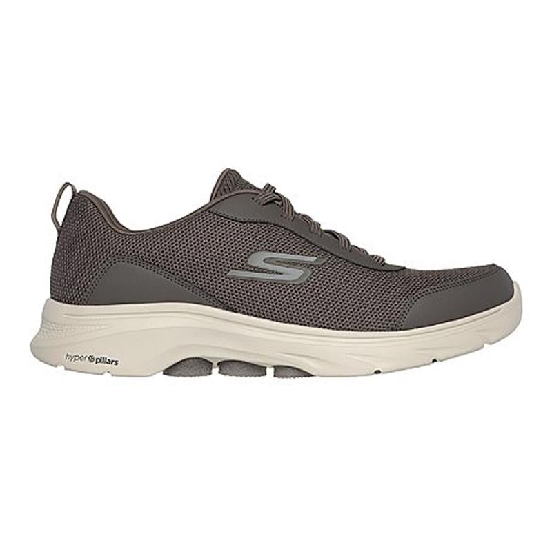 Men's Wide Fit Skechers 216644 Go Walk 7 Trainers in Black - Image 7