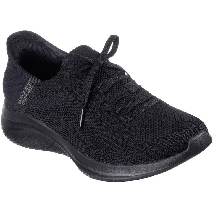 Women's Wide Fit Skechers Slip-ins 149710 Ultra Flex 3.0 Brilliant Trainer in Black - Image 1