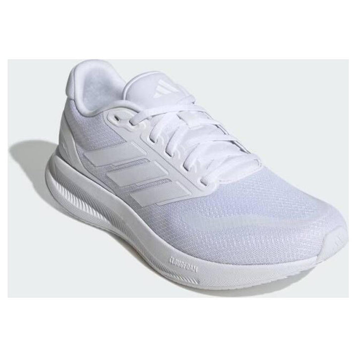 Men's Wide Fit Adidas Runfalcon 5 Walking/Running Trainers in Black/White - Image 1
