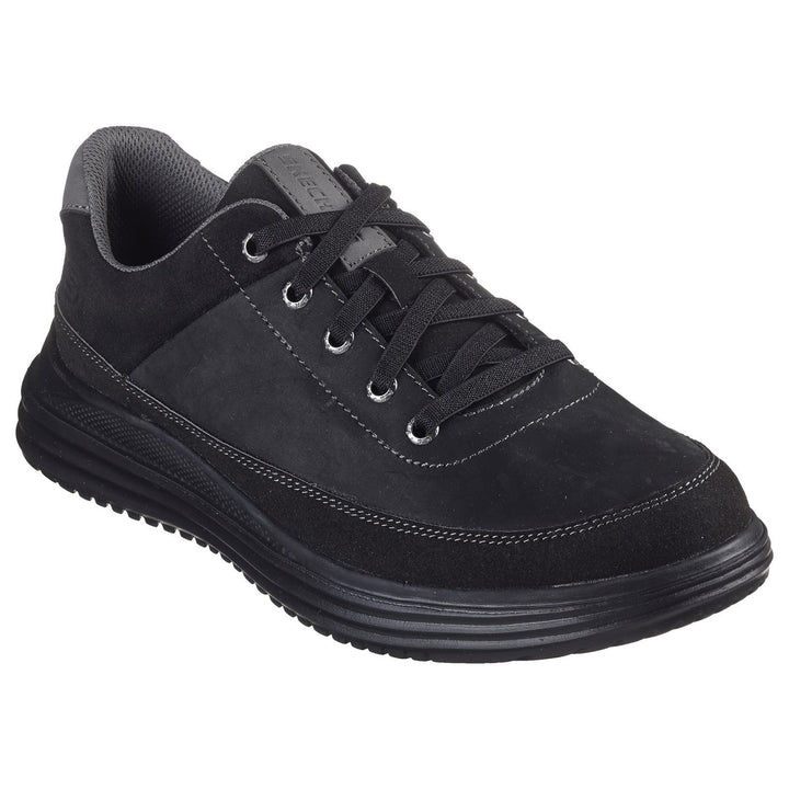Men's Wide Fit Skechers 204875 Proven Aldeno Trainers in Black - Image 1