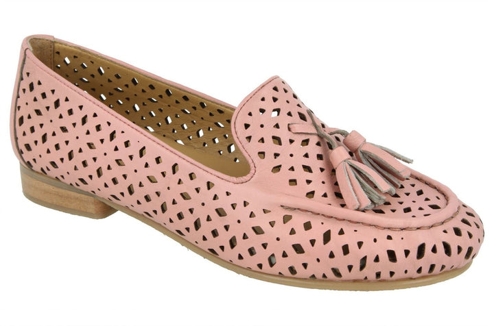 Womens Wide Fit DB Driffield Shoes in Navy - Image 1