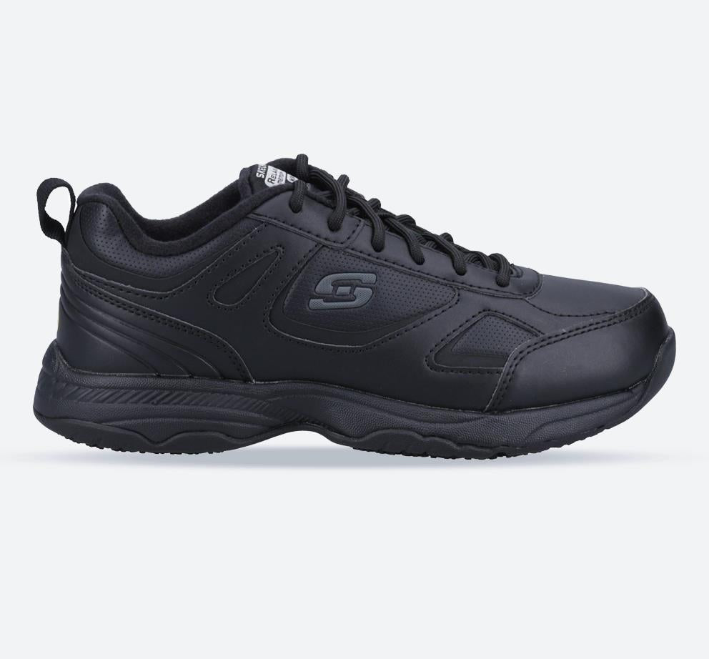 Women's Wide Fit Skechers 77200EC Work RF Dighton Bricelyn SR Safety Trainers in Black - Image 1
