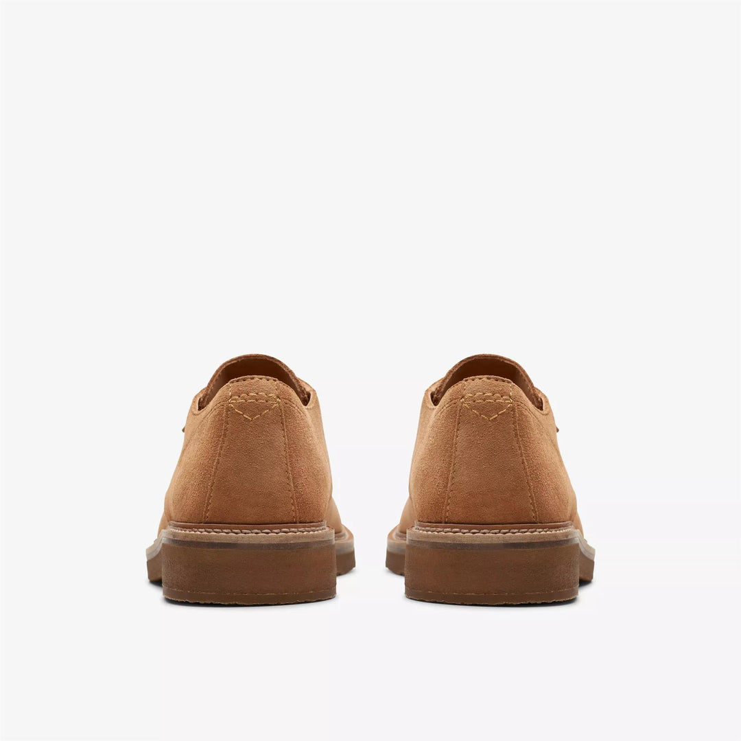 Clarks Wide Fit Shoes Mens in Light Tan Suede - Image 6
